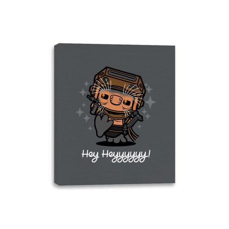 Hey Babu - Canvas Wraps Canvas Wraps RIPT Apparel 8x10 / Charcoal