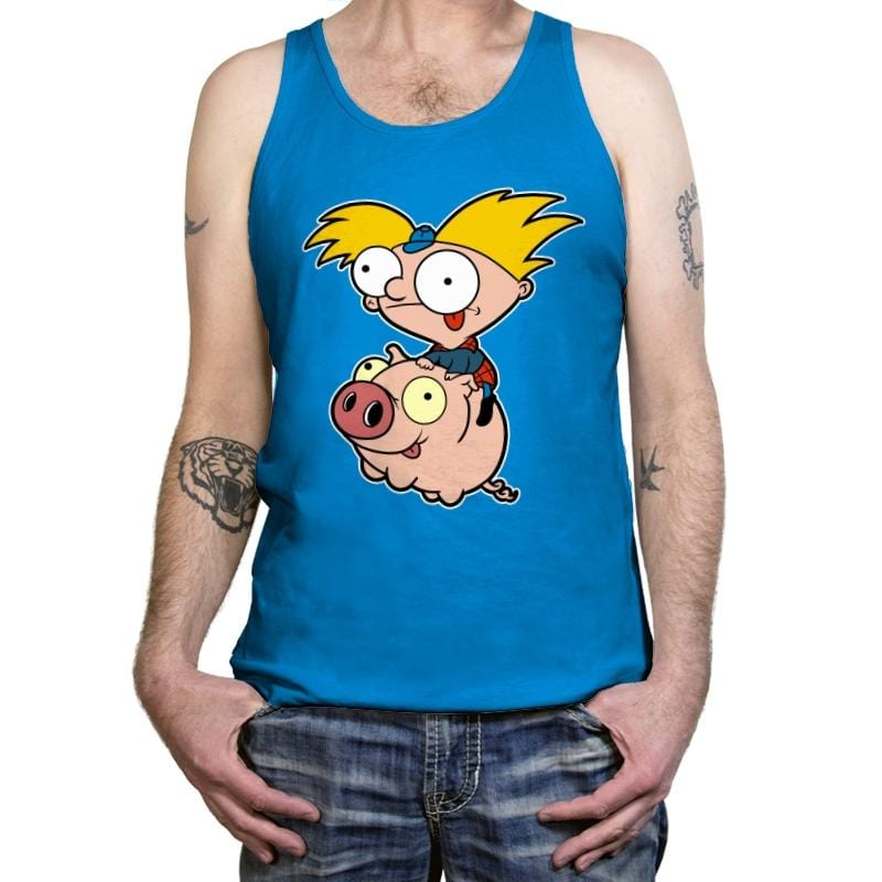 Hey Invader! - Tanktop Tanktop RIPT Apparel X-Small / Teal