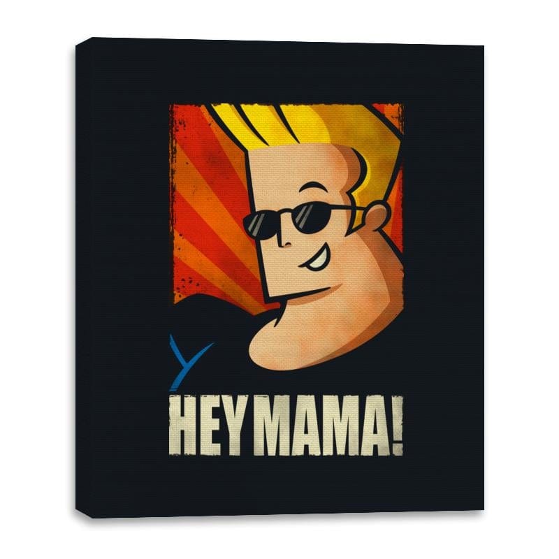 Hey Mama! - Canvas Wraps Canvas Wraps RIPT Apparel 16x20 / Black