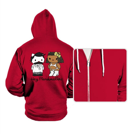 Hey Marshmallow - Hoodies Hoodies RIPT Apparel Small / Red