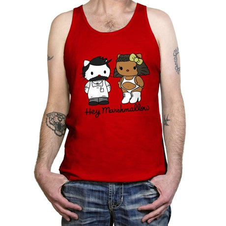 Hey Marshmallow - Tanktop Tanktop RIPT Apparel X-Small / Red