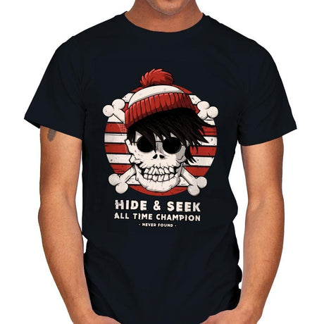 Hide And Seek All Time Champ - Mens T-Shirts RIPT Apparel Small / Black