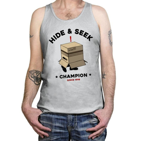 Hide and seek - Tanktop Tanktop RIPT Apparel X-Small / Silver