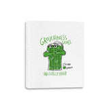 High Grouchiness Level - Canvas Wraps Canvas Wraps RIPT Apparel 8x10 / White