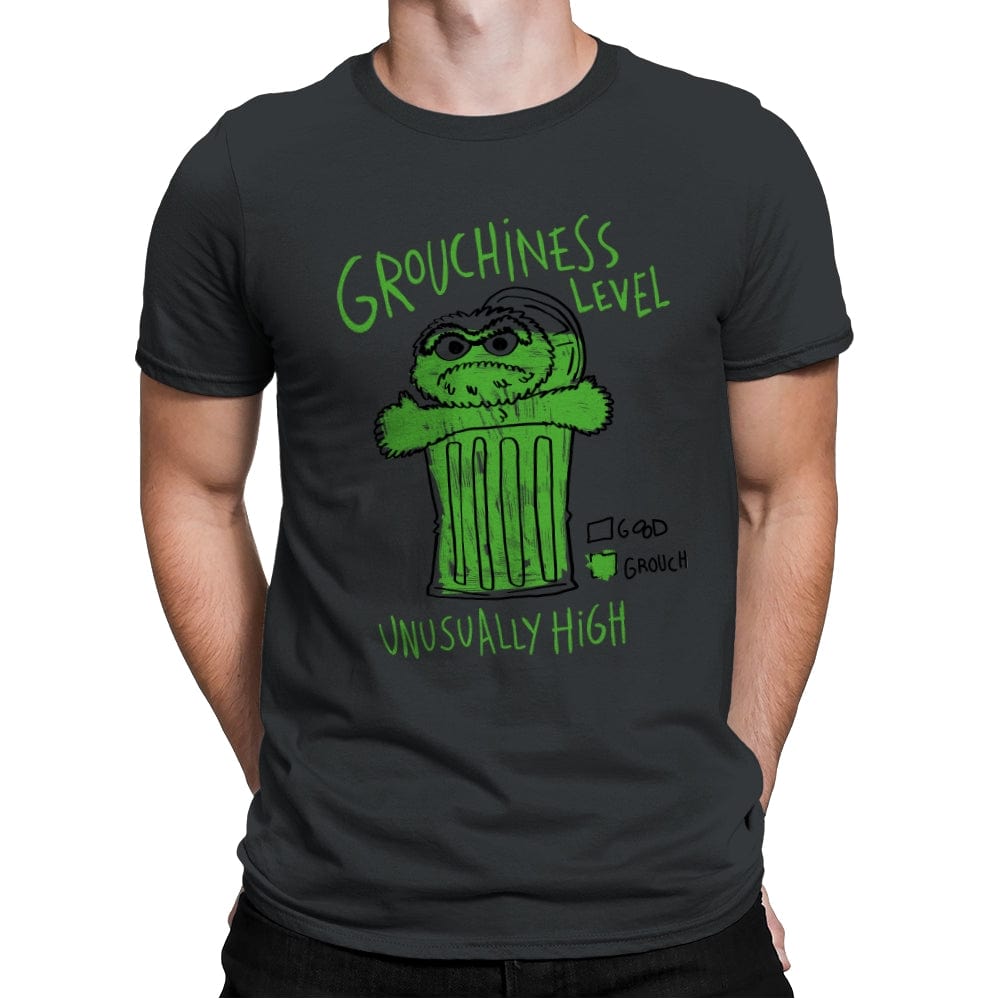 High Grouchiness Level - Mens Premium T-Shirts RIPT Apparel Small / Heavy Metal