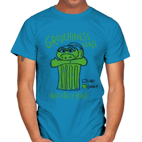 High Grouchiness Level - Mens T-Shirts RIPT Apparel Small / Sapphire