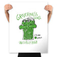 High Grouchiness Level - Prints Posters RIPT Apparel 18x24 / White