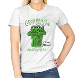 High Grouchiness Level - Womens T-Shirts RIPT Apparel Small / White