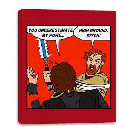 High Ground! - Canvas Wraps Canvas Wraps RIPT Apparel 16x20 / Red