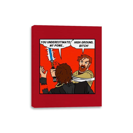 High Ground! - Canvas Wraps Canvas Wraps RIPT Apparel 8x10 / Red