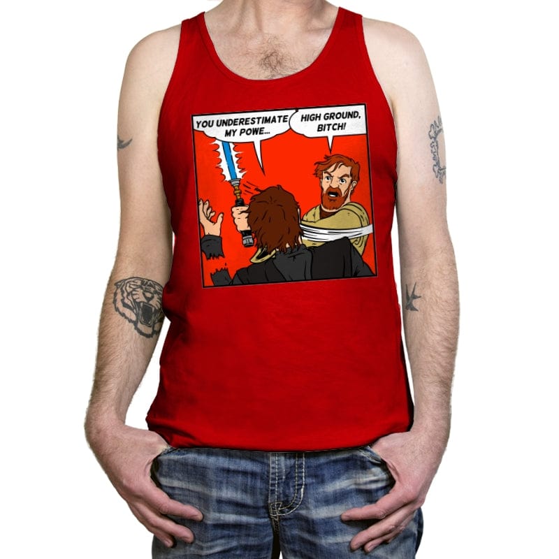 High Ground! - Tanktop Tanktop RIPT Apparel X-Small / Red