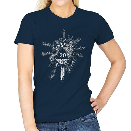 High Rollin - Womens T-Shirts RIPT Apparel Small / Navy