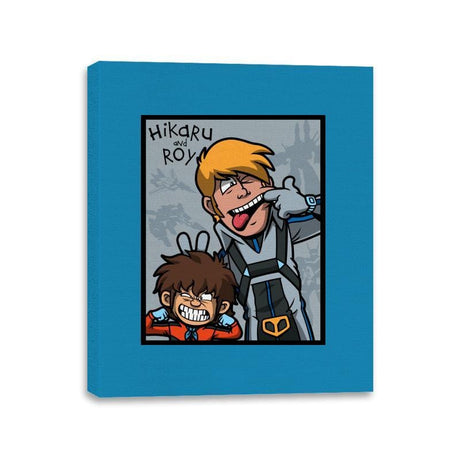 Hikaru and Roy - Canvas Wraps Canvas Wraps RIPT Apparel 11x14 / Sapphire