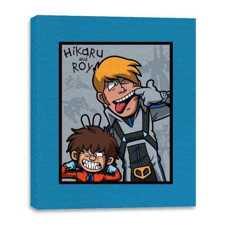 Hikaru and Roy - Canvas Wraps Canvas Wraps RIPT Apparel 16x20 / Sapphire