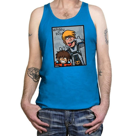 Hikaru and Roy - Tanktop Tanktop RIPT Apparel X-Small / Teal