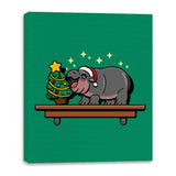 Hippo On The Shelf - Canvas Wraps Canvas Wraps RIPT Apparel 16x20 / Kelly