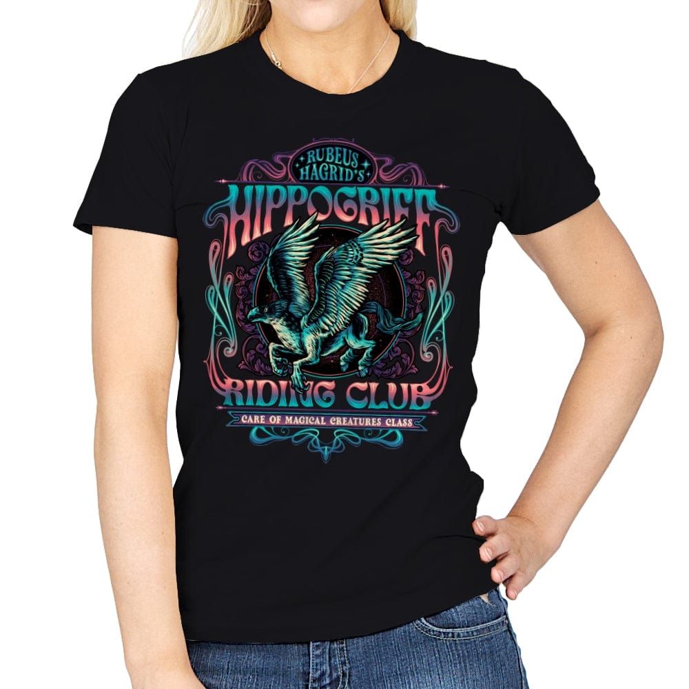 Hippogriff Riding Club - Womens T-Shirts RIPT Apparel Small / Black