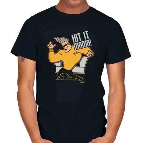 Hit It Mama - Mens T-Shirts RIPT Apparel Small / Black