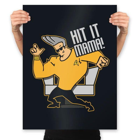 Hit It Mama - Prints Posters RIPT Apparel 18x24 / Black