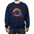 Hitchhiking Spiders - Crew Neck Sweatshirt Crew Neck Sweatshirt RIPT Apparel Small / Navy