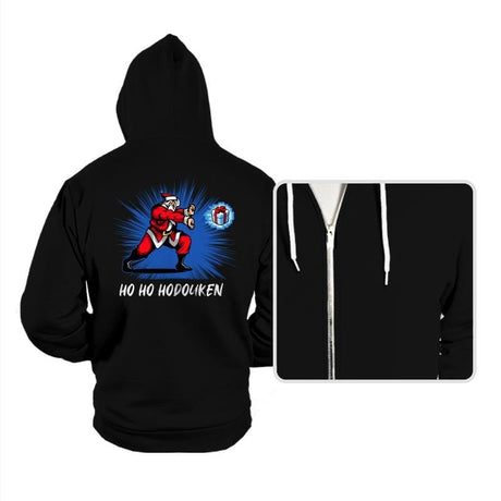 Ho ho hodouken - Hoodies Hoodies RIPT Apparel Small / Black