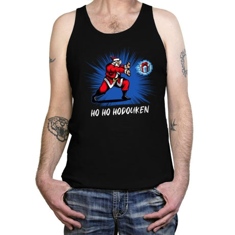 Ho ho hodouken - Tanktop Tanktop RIPT Apparel X-Small / Black