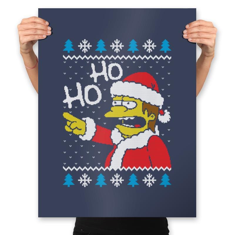 Ho-Ho - Prints Posters RIPT Apparel 18x24 / Navy