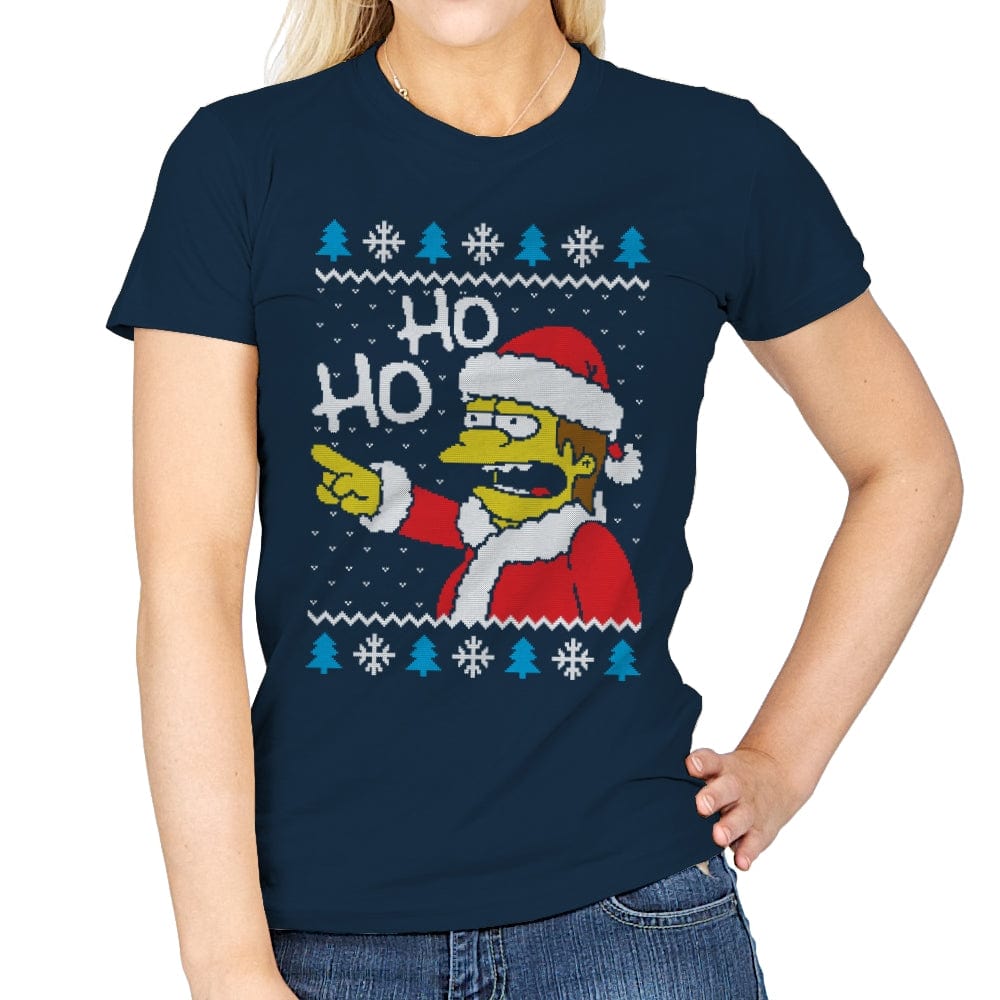 Ho-Ho - Womens T-Shirts RIPT Apparel Small / Navy