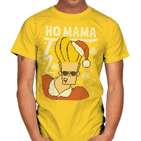 Ho Mama! - Ugly Holiday - Mens T-Shirts RIPT Apparel Small / Daisy