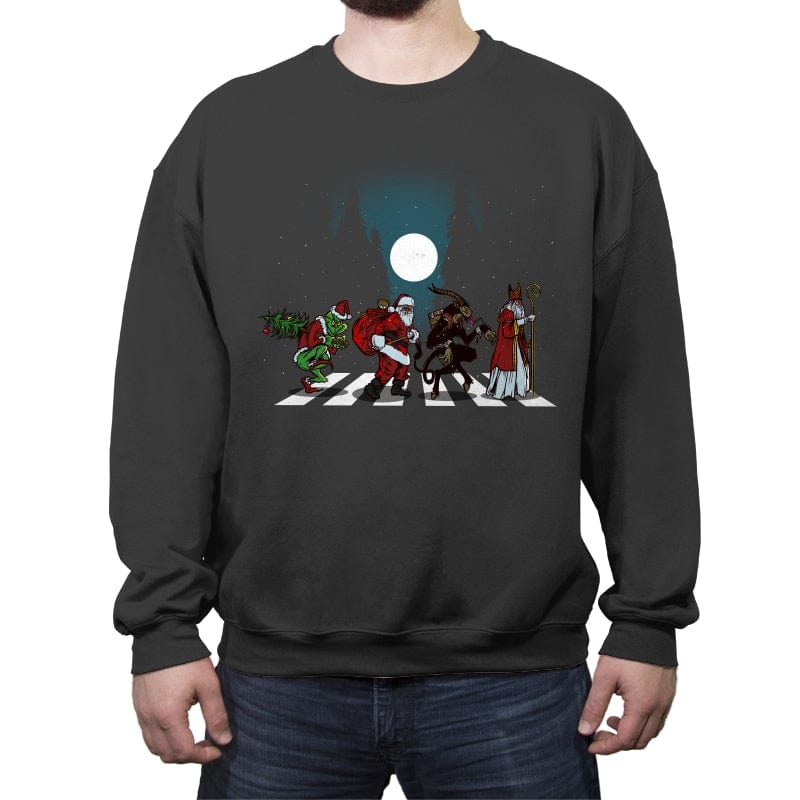 Holiday Road - Crew Neck Sweatshirt Crew Neck Sweatshirt RIPT Apparel Small / Charcoal