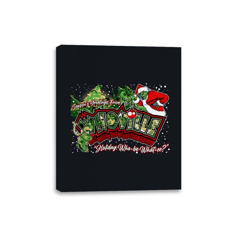 Holiday Who be What ee - Canvas Wraps Canvas Wraps RIPT Apparel 8x10 / Black