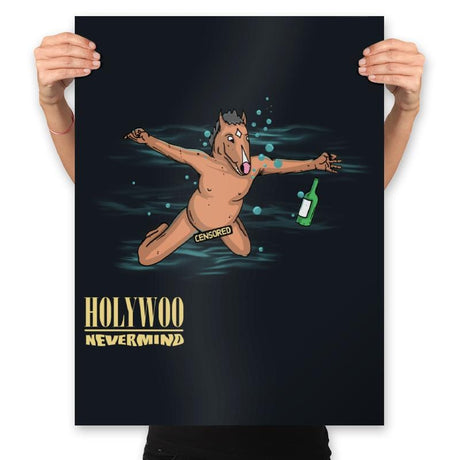 Holiwoo - Prints Posters RIPT Apparel 18x24 / Black