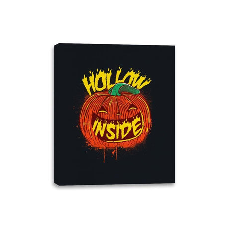 Hollow Inside - Canvas Wraps Canvas Wraps RIPT Apparel 8x10 / Black