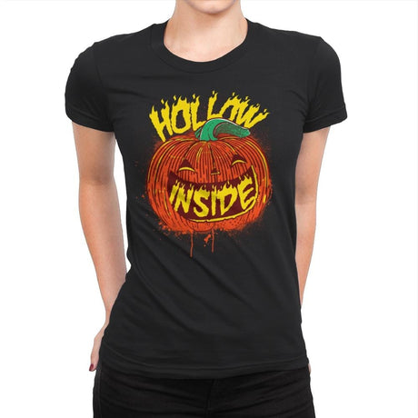 Hollow Inside - Womens Premium T-Shirts RIPT Apparel Small / Black