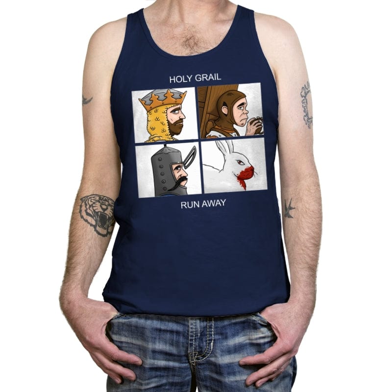 Holy Grail - Run Away - Tanktop Tanktop RIPT Apparel X-Small / Navy