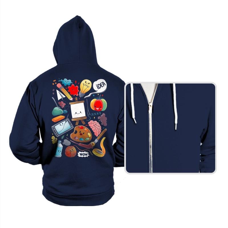 Homeschool Creativity - Hoodies Hoodies RIPT Apparel Small / Navy