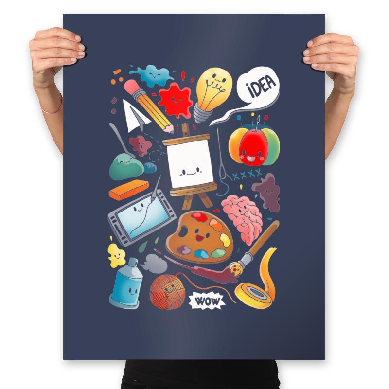 Homeschool Creativity - Prints Posters RIPT Apparel 18x24 / Navy