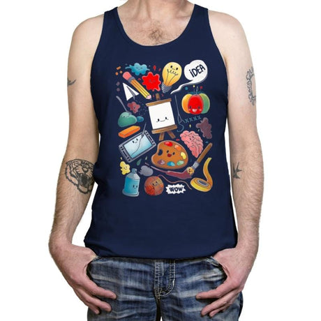 Homeschool Creativity - Tanktop Tanktop RIPT Apparel X-Small / Navy