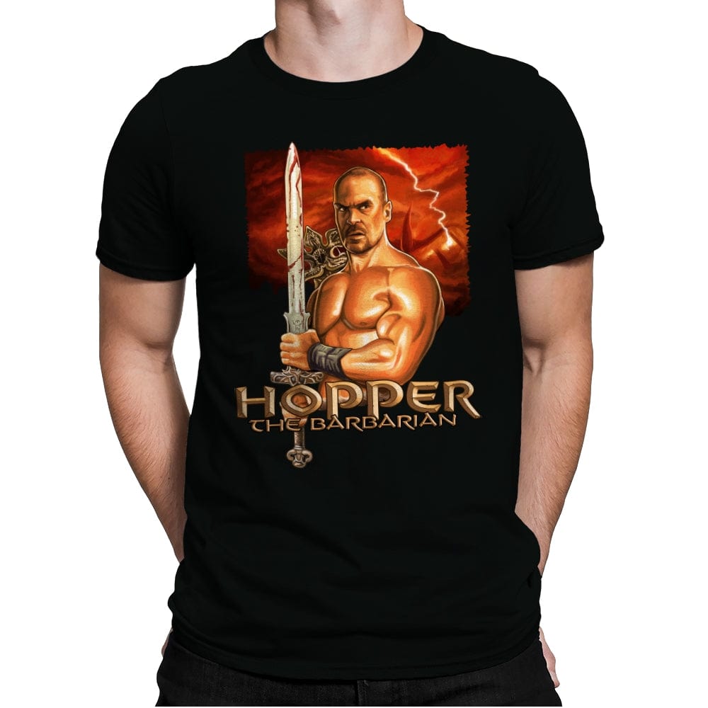 Hopper the Barbarian - Mens Premium T-Shirts RIPT Apparel Small / Black