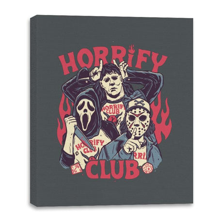 Horrify Club - Canvas Wraps Canvas Wraps RIPT Apparel 16x20 / Charcoal