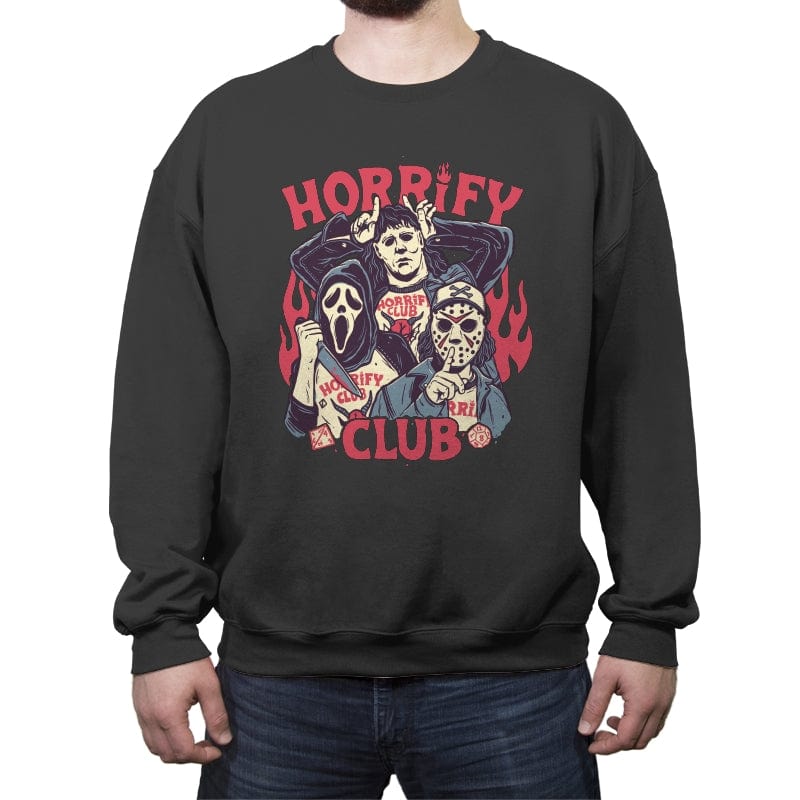 Horrify Club - Crew Neck Sweatshirt Crew Neck Sweatshirt RIPT Apparel Small / Charcoal