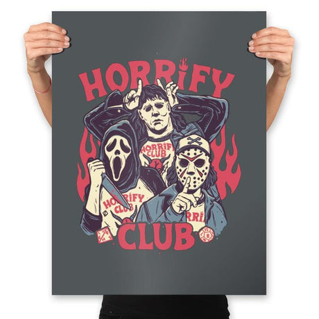 Horrify Club - Prints Posters RIPT Apparel 18x24 / Charcoal