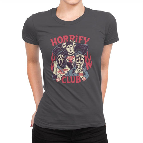 Horrify Club - Womens Premium T-Shirts RIPT Apparel Small / Heavy Metal