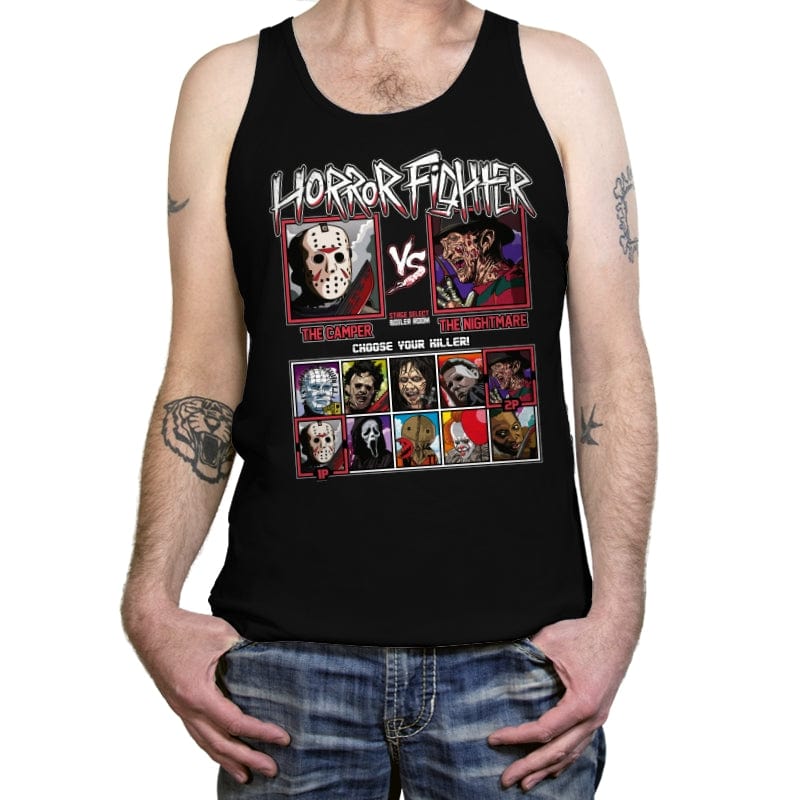 Horror Fighter - Tanktop Tanktop RIPT Apparel X-Small / Black