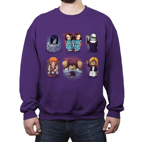 Horror Girls - Crew Neck Sweatshirt Crew Neck Sweatshirt RIPT Apparel