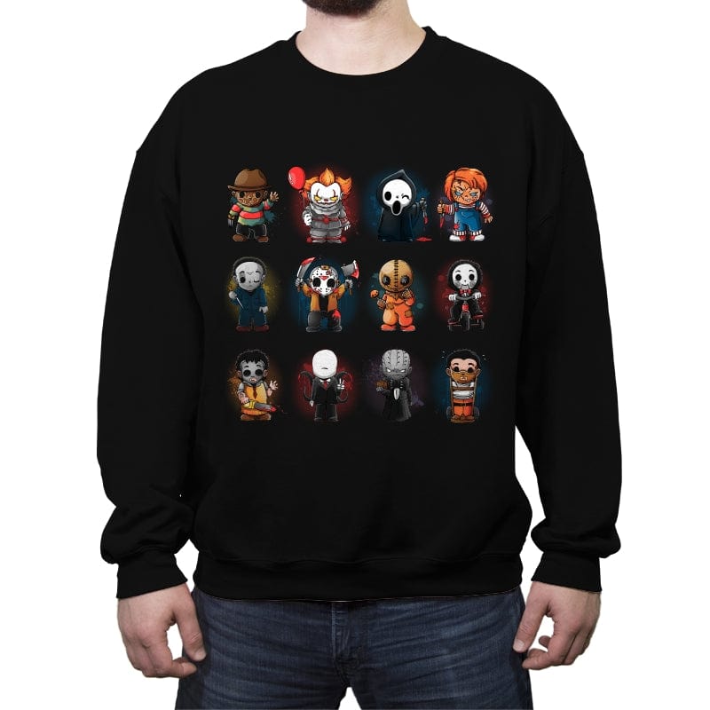 Horror Guys - Crew Neck Sweatshirt Crew Neck Sweatshirt RIPT Apparel Small / Black