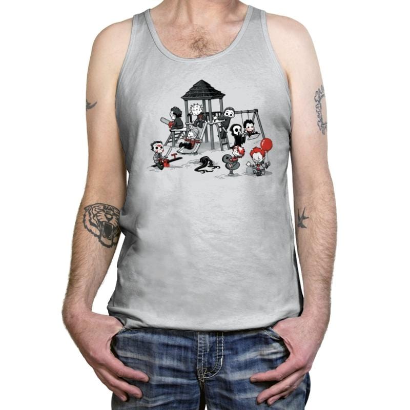 Horror Park - Tanktop Tanktop RIPT Apparel X-Small / Silver