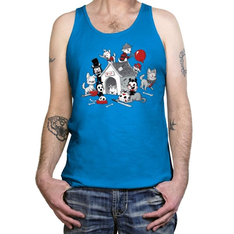 Horror Pups - Tanktop Tanktop RIPT Apparel X-Small / Teal