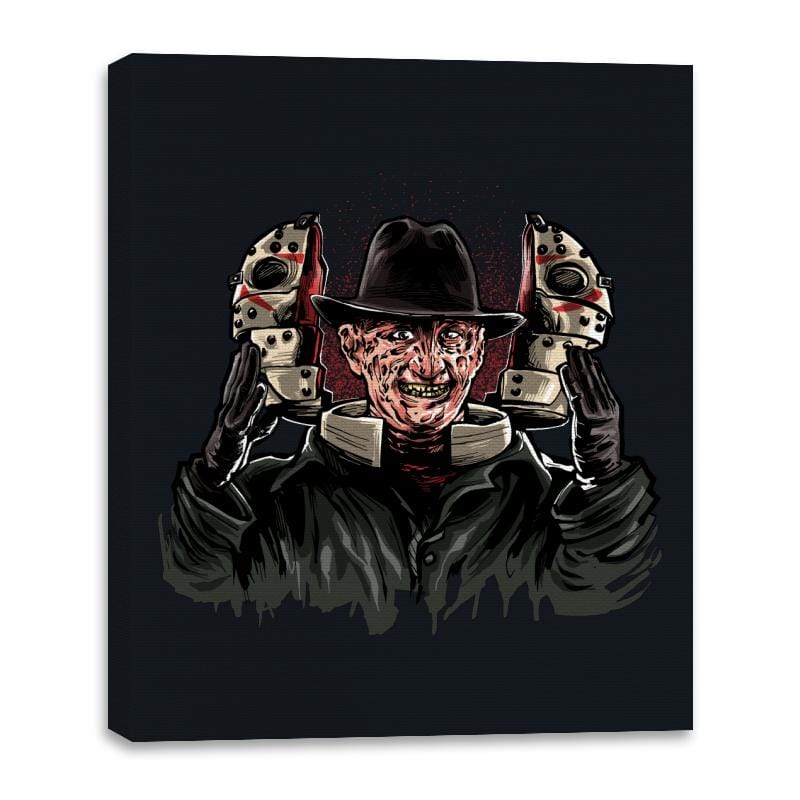 Horror Recall - Canvas Wraps Canvas Wraps RIPT Apparel 16x20 / Black