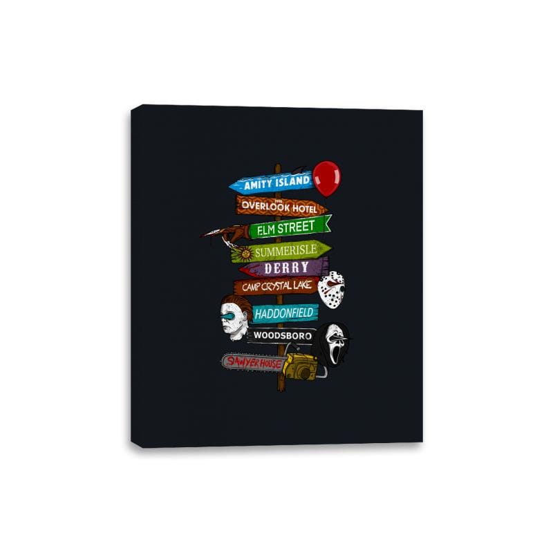 Horror Town - Canvas Wraps Canvas Wraps RIPT Apparel 8x10 / Black